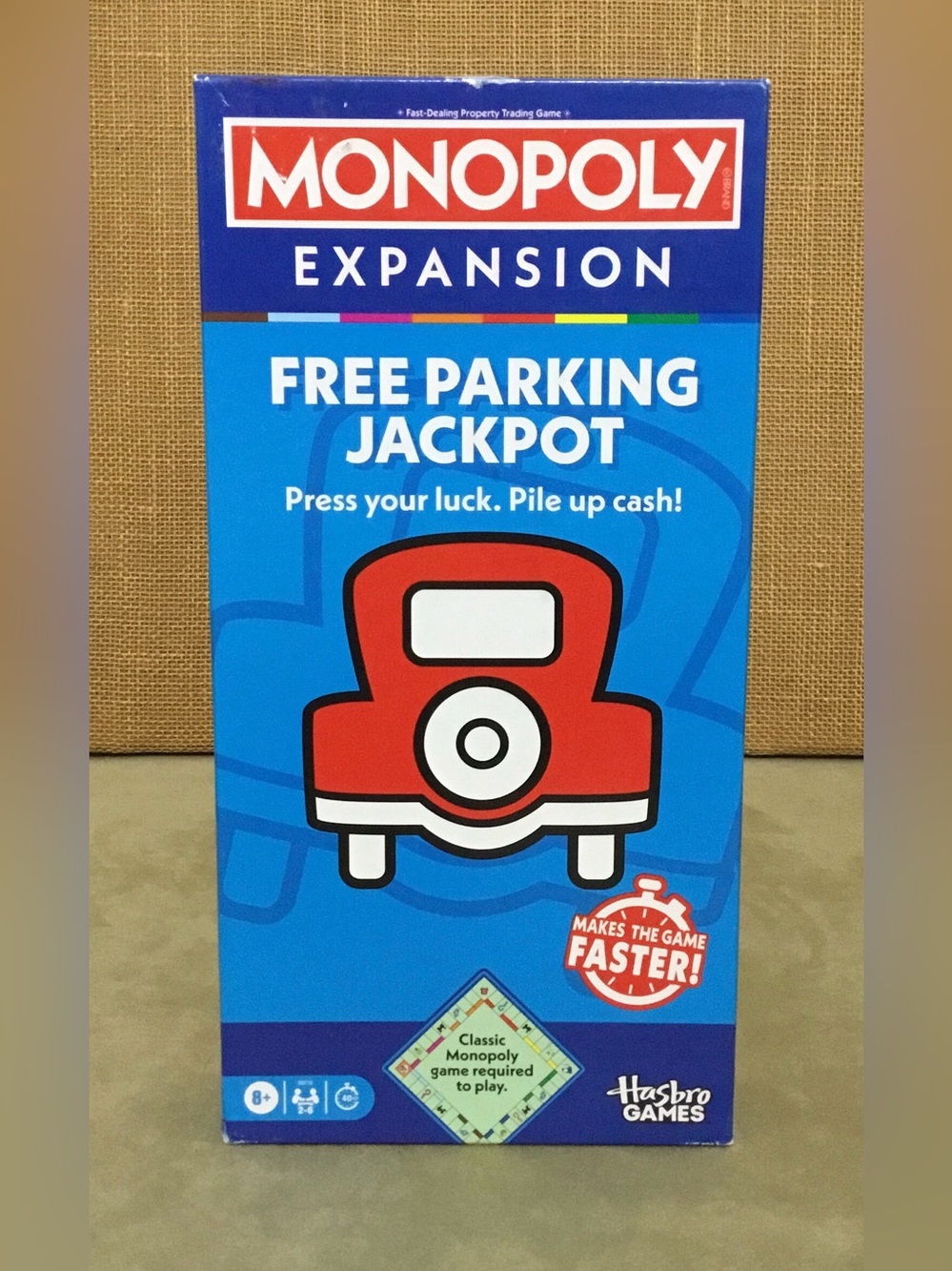 Hasbro Monopoly Expansion Free Parking Jackpot - Blue & Red